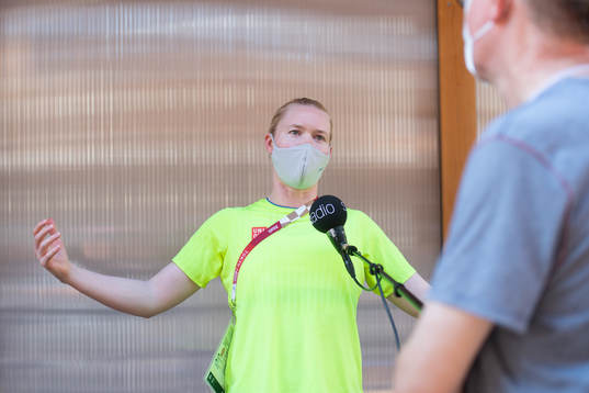 Hedvig Lindahl of the Swedish national women´s fotball team