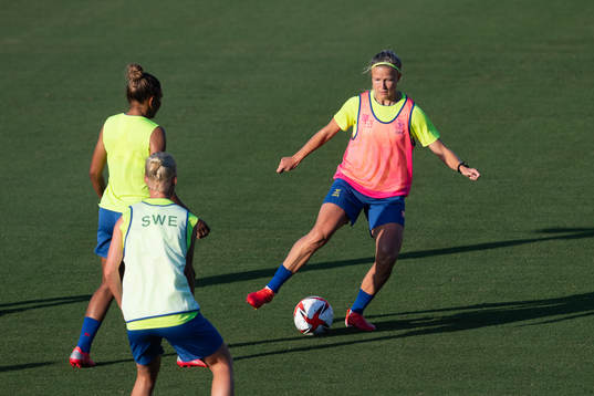 Hanna Glas of the Swedish national women’s football team