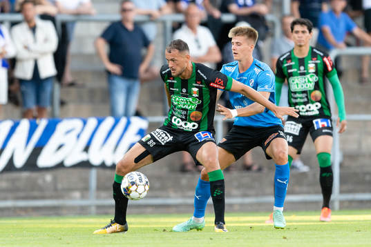 Varbergs Albert Ejupi och Halmstads Erik Ahlstrand