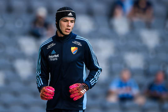 Djurgårdens målvakt Jacob Widell Zetterström