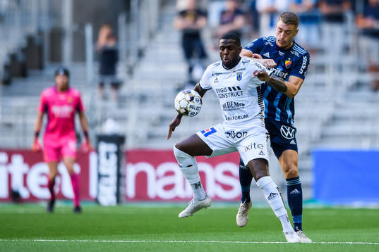 Sirius Christian Kouakou och Djurgårdens Jesper Löfgren