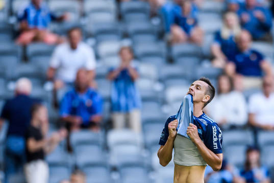 Djurgårdens Haris Radetinac deppar
