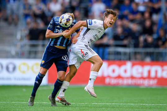 Djurgårdens Elliot Käck och Sirius Herman Sjögrell