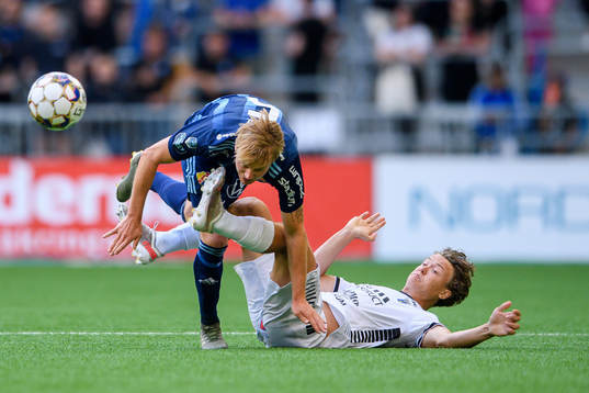 Djurgårdens Elliot Käck och Sirius Herman Sjögrell