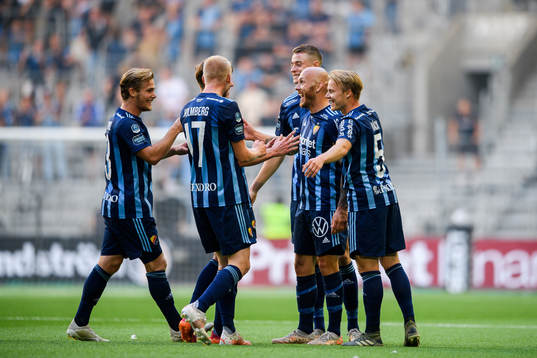 Djurgårdens Magnus Eriksson jublar