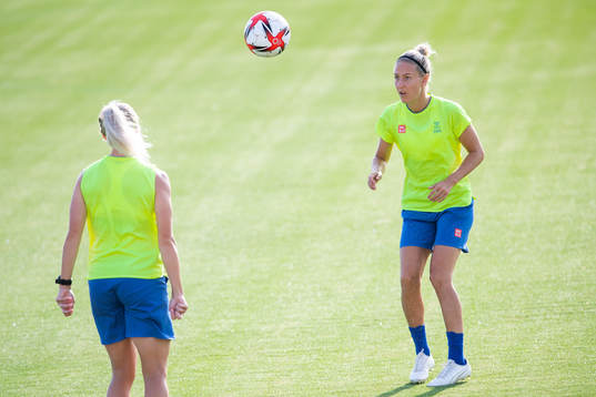 Hanna Glas of the Swedish national women's football team at