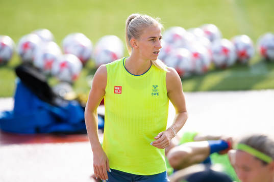 Sofia Jakobsson of the Swedish national women's football