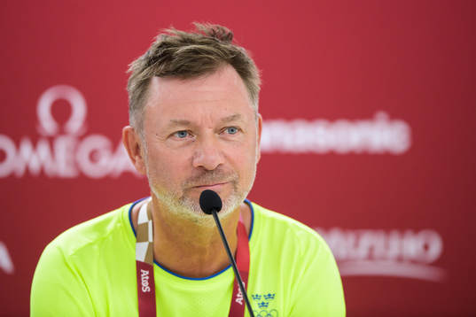 Head coach Peter Gerhardsson of the Swedish national