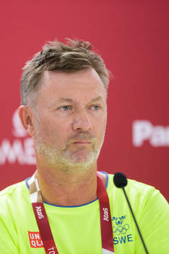 Head coach Peter Gerhardsson of the Swedish national