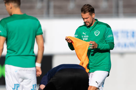 Jönköpings Fredric Fendrich före fotbollsmatchen i