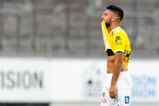Falkenbergs Edi Sylisufaj deppar