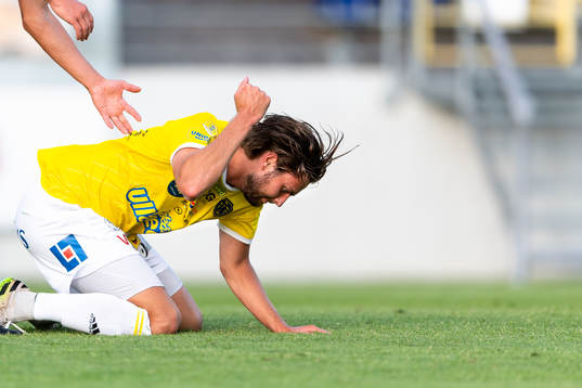 Falkenbergs Axel Norén reagerar