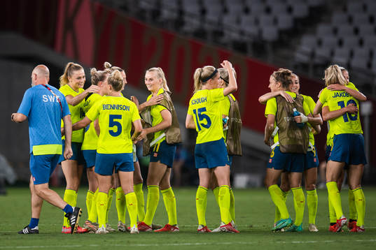 Fridolina Rolfö, Stina Blackstenius, Olivia Schough,