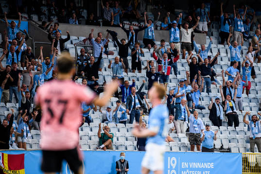 Supporters of Malmö FF celebrate