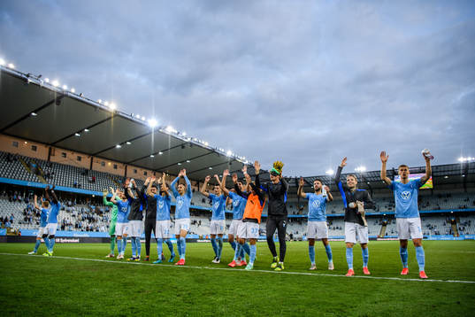 Players of Malmö FF celebrate