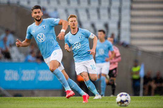 Antonio Colak and Anders Christiansen of Malmö FF
