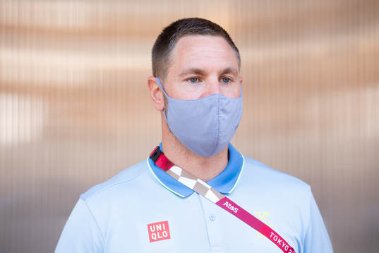 Andreas Palicka of the Swedish handball team at a press meet