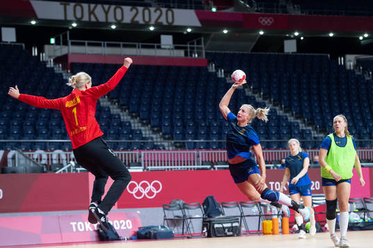 Linn Blohm of the Swedish women´s handball team