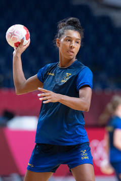 Jamina Roberts of the Swedish women´s handball team