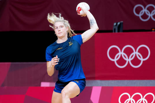 Nina Dano of the Swedish women´s handball team
