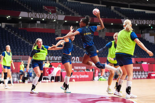 Jamina Roberts of the Swedish women´s handball team