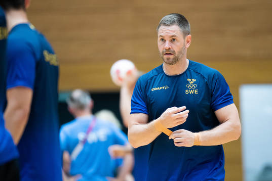 Andreas Palicka of the Swedish handball team