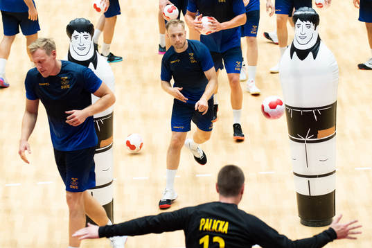 Daniel Pettersson of the Swedish handball team