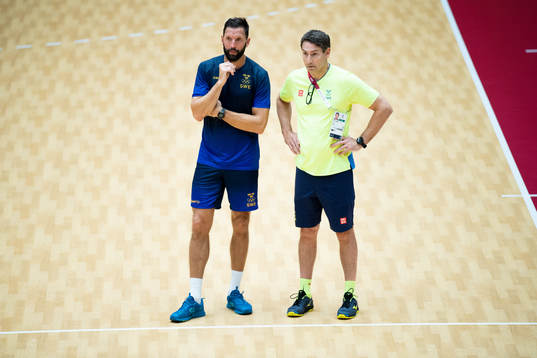 Team Manager Tobias Karlsson and head coach Glenn Solberg