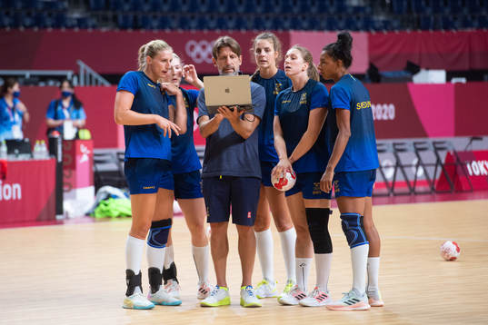 Head coach Tomas Axnér of the Swedish women´s handball