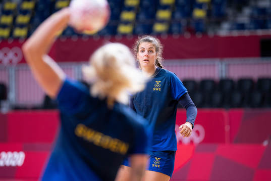 Carin Strömberg of the Swedish women´s handball team