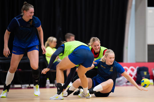 Emma Lindqvist of the Swedish women´s handball team