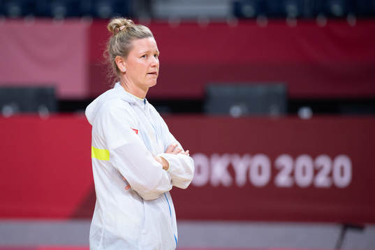 Assistant coach Johanna Wiberg of the Swedish women´s