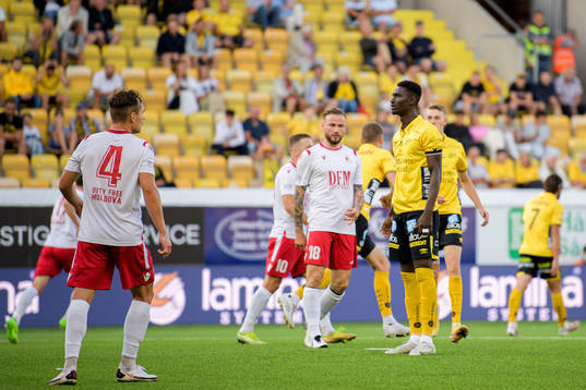 Marokhy Ndione of Elfsborg looks dejected