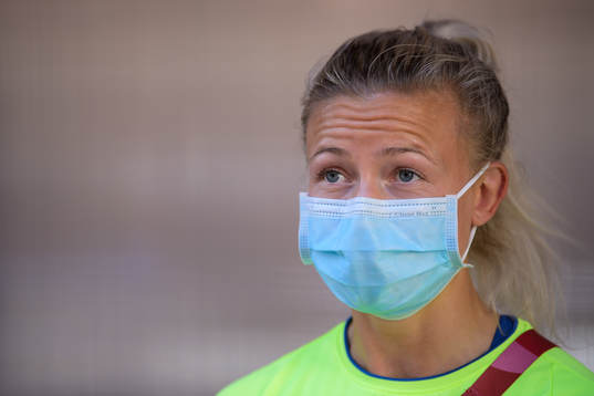 Hanna Glas of the Swedish national women’s football team