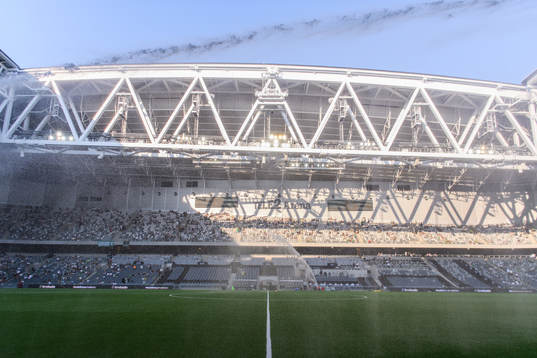View of Tele2 Arena prior to the UEFA Conference League