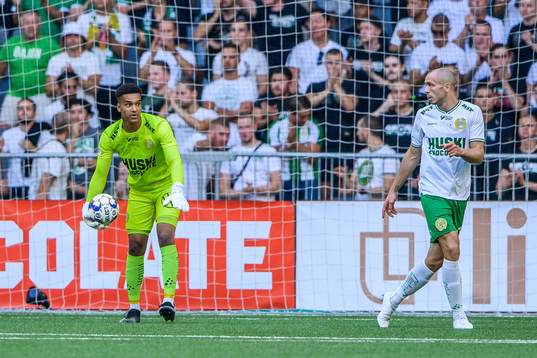 goalkeeper Oliver Dovin of Hammarby