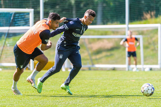 Hosam Aiesh och Tobias Sana