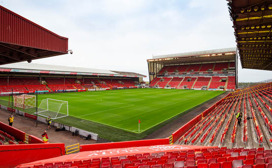 General view of Pittodrie Stadium