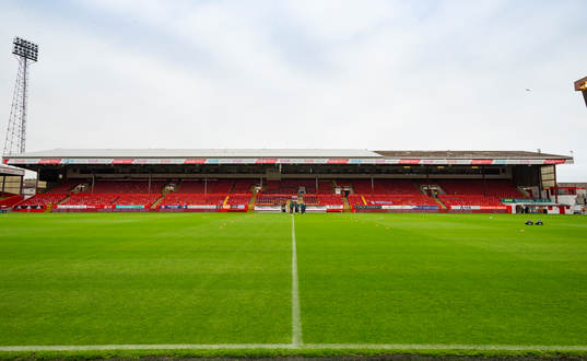 General view of Pittodrie Stadium