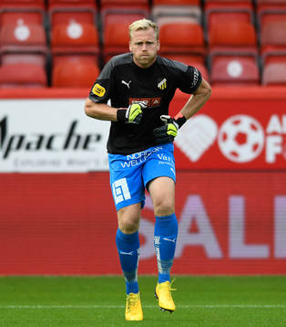 Goalkeeper Abraham Abrahamsson of Häcken