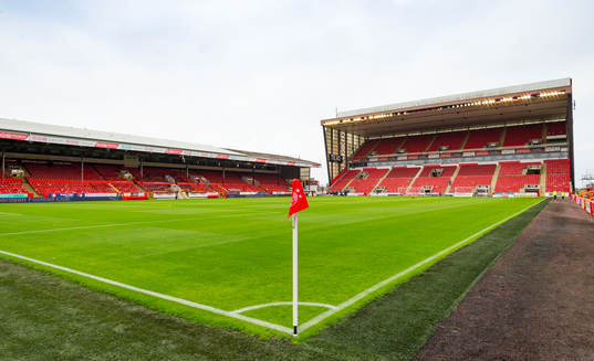 General view of Pittodrie Stadium