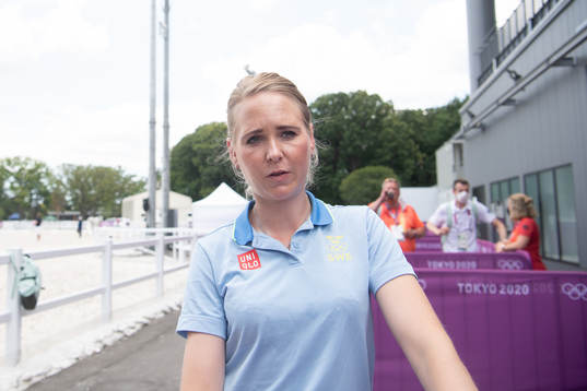 Antonia Ramel of the Swedish equestrian dressage team at