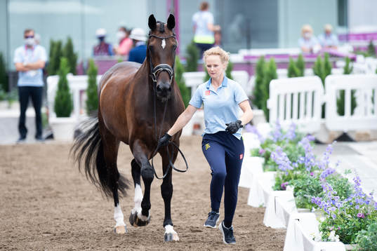 Juliette Ramel and the horse Buriel K.H of the Swedish