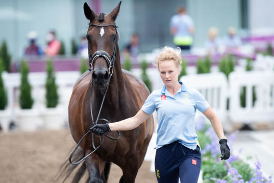 Juliette Ramel and the horse Buriel K.H of the Swedish