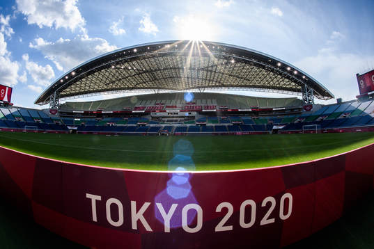 View of Saitama Stadium prior to the women´s football