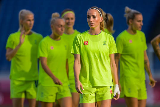 Kosovare Asllani of Sweden prior to the women´s football