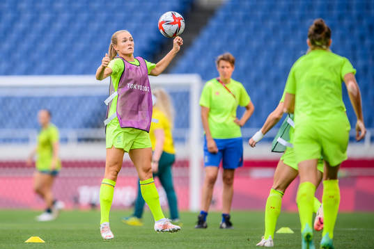 Magdalena Eriksson of Sweden prior to the women´s football