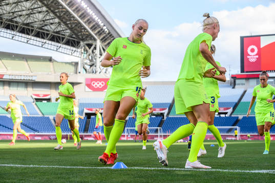 Stina Blackstenius of Sweden prior to the women´s football