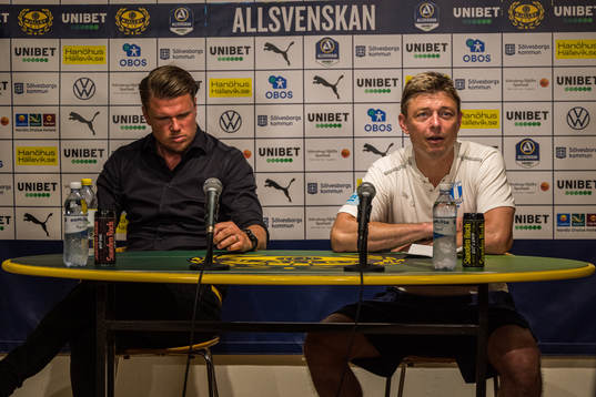 Mjällbys tränare Christian Järdler och Malmö FFs