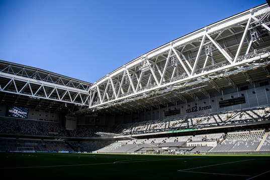 Interiör vy av Tele2 Arena